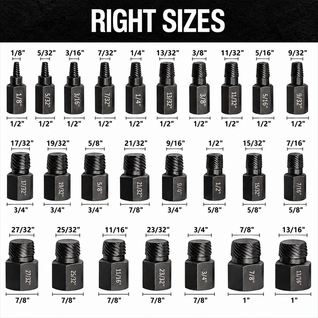 Damaged Screw and Bolt Extractor Set