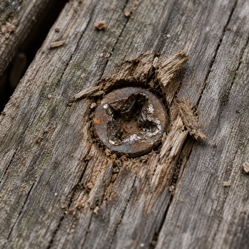 Stripped deck screw