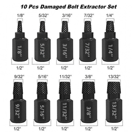 Damaged Screw and Bolt Extractor Set