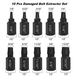 Damaged Screw and Bolt Extractor Set