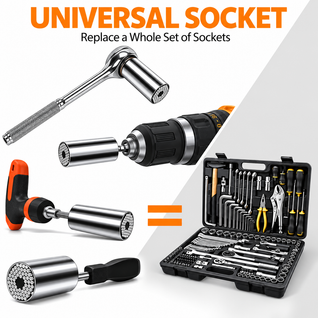 54-Pin Universal Socket Wrench Head Set